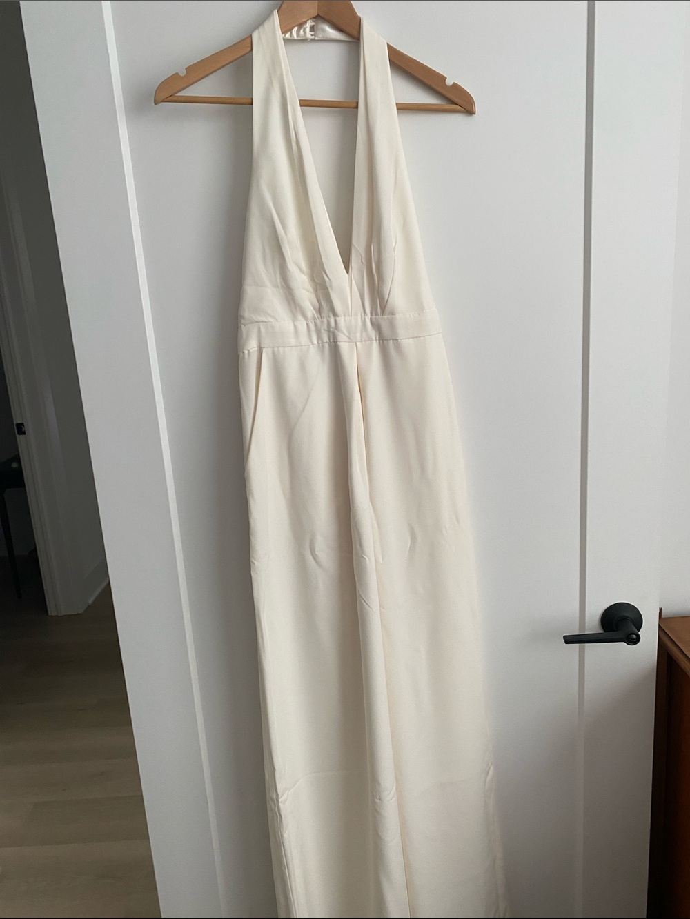 Jill Stuart  Halter Jumpsuit - Elegant Wide-Leg Jumpsuit